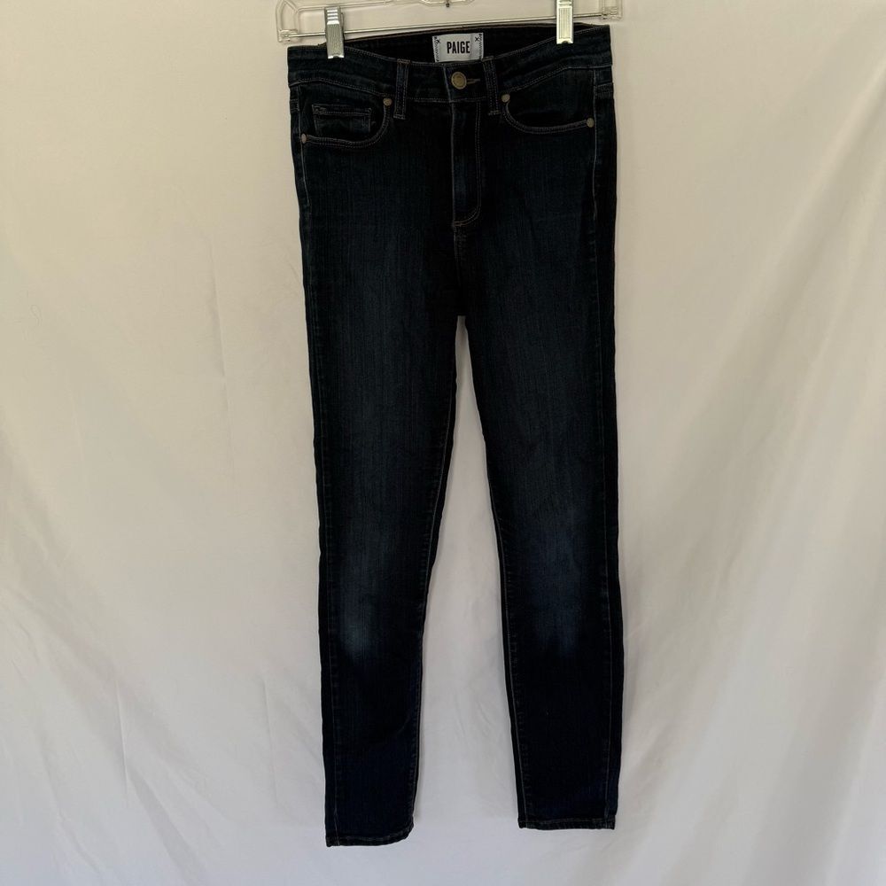 PAIGE Hoxton Ankle Women's Dark Blue Skinny Jeans Size 26